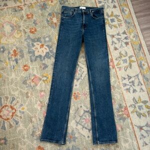 Zara split hem jeans